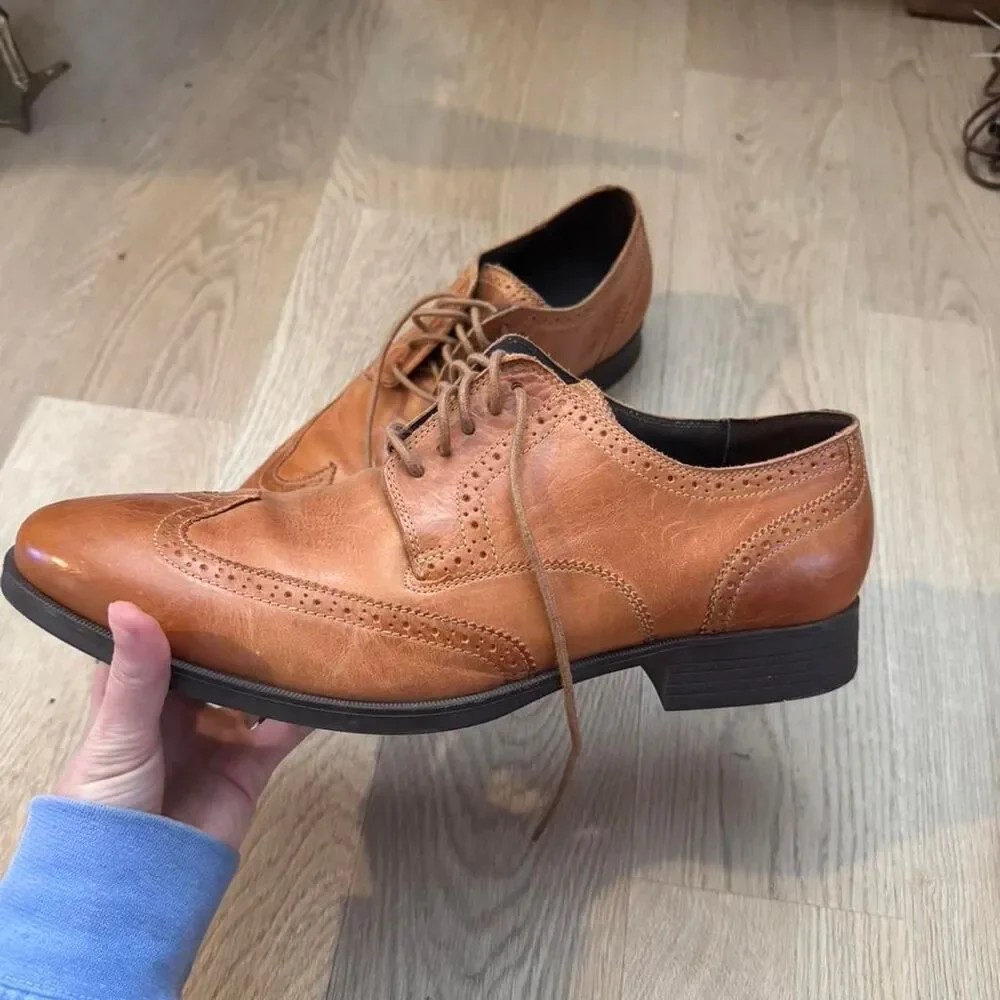 Cole-haan Men's Tan and Brown Brogues